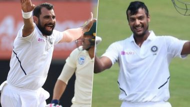 Latest ICC Test Player Rankings: Mohammed Shami, Mayank Agarwal Gain Career-Best Position After Magnificent Performances in India vs Bangladesh 1st Test 2019