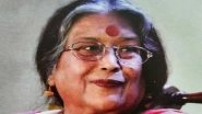 Nabaneeta Dev Sen, Padma Awardee And Wife of Nobel Laureate Amartya Sen, Dies After Prolonged Battle With Cancer