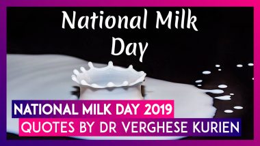 National Milk Day 2019: Beautiful Quotes By Dr Verghese Kurien On His 98th Birth Anniversary