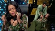 Indian Idol 11 Judge Neha Kakkar FALLS on Stage While Grooving on 'Dilbar' Song With Aditya Narayan (Watch Viral Video)