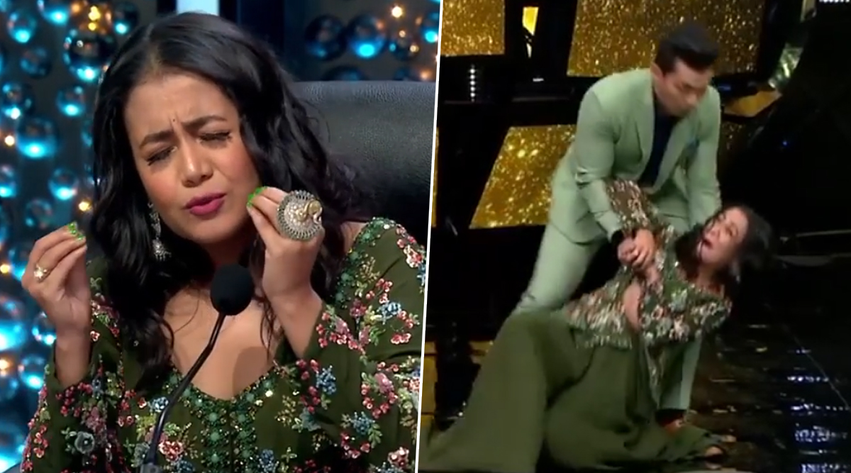 Indian Idol 11 Judge Neha Kakkar FALLS on Stage While Grooving on 'Dilbar'  Song With Aditya Narayan (Watch Viral Video) | ðŸ“º LatestLY