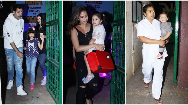 Aishwarya Rai Bachchan with Aaradhya and Mira Rajput with Misha, Zain among Others at Riteish Deshmukh's Son, Riaan's Birthday Bash (View Pics)