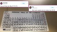 Periodic Table Trends in Meme Format! Netizens Use Atomic Numbers of Chemicals to Create Funny Memes And Jokes