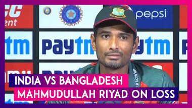 India vs Bangladesh 3rd T20I: Losing Wickets Rapidly Cost Us The Match, Says Mahmudullah Riyad