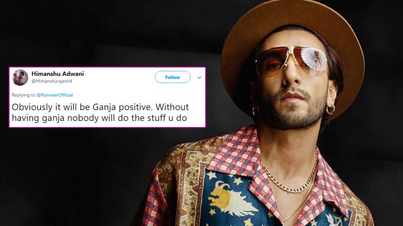 Ranveer Singh’s Latest Social Media Update Says His Blood Group Is G+ and Netizens Have the Funniest Replies (View Tweets)