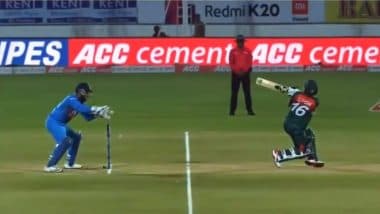 Rishabh Pant’s Faux Pas Behind Stumps in IND vs BAN 2nd T20I: Indian Keeper Catches Ball Before It Crosses Stumps; Twitter Toasts Him As Stumping Mistake Video Goes Viral