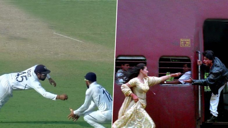 Rohit Sharma’s Spectacular Catch to Dismiss Mominul Haque During IND vs BAN Day-Night Test Inspires Funny Memes on Twitter