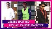 Akshay Kumar, Ranbir Kapoor, Ranveer Singh & Others Seen In The City | Celebs Spotted