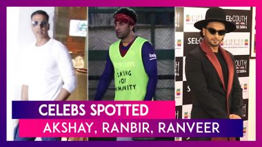 Akshay Kumar, Ranbir Kapoor, Ranveer Singh & Others Seen In The City | Celebs Spotted