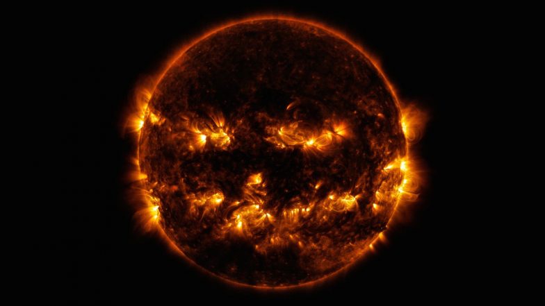 Ghoulish Jack-o-Lantern Wins NASA’s Poll for Creepiest Pic From Space Beating Skull Asteroid and Cosmic Nebula for Halloween 2019 (View Pics)