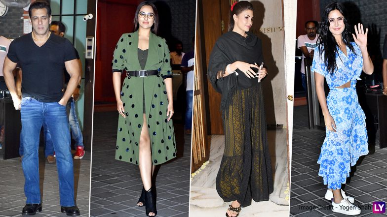 Salman Khan, Katrina Kaif and Others Clicked at Arpita Khan-Aayush Sharma’s 5th Wedding Anniversary Bash (View Pics)