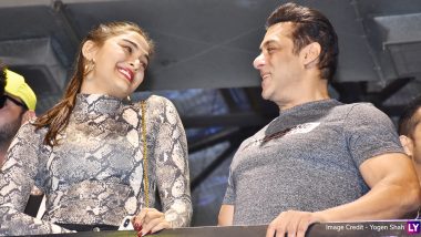 Salman Khan Twins With Dabangg 3 Co-Star Saiee Manjrekar at Being Strong Fitness Equipment Preview Event (View Pics)