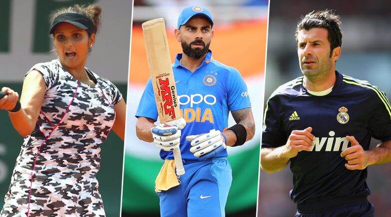  Virat Kohli, Luis Figo, Sania Mirza and List of All Your Favourite Athletes 