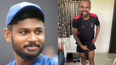 Injured Shikhar Dhawan Out, Sanju Samson Comes in for T20I Series Against West Indies