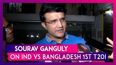 India vs Bangladesh 1st T20I In Delhi To Go Ahead As Planned, Says BCCI President Sourav Ganguly