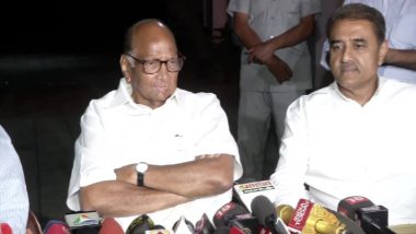 Maharashtra Government Formation: 'No Talks With Shiv Sena Yet, NCP to Sit in Opposition', Says Sharad Pawar After Meeting Sonia Gandhi