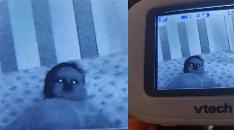 Baby Monitor Makes Child Look Spooky Parent Shares Moment That Gave Fright Of Her Life See Picture Latestly