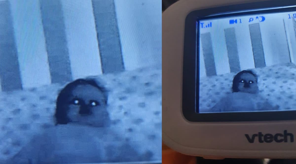 Baby Monitor Makes Child Look Spooky, Parent Shares Moment That Gave Fright of Her Life (See Picture) Baby Monitor Makes Child Look Spooky, Parent Shares Moment That Gave Fright of Her Life (See Picture)