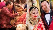 Malayalam Actor Jagathy Sreekumar&rsquo;s Daughter Sreelakshmi Ties the Knot with Jijin Jahangir (View Wedding Pics)