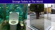 World Toilet Day 2019: From Aquarium to See-Through Mirrors, 5 Most Unusual Urinals Around the World!