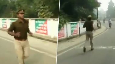 UP: Upset Over Transfer by Senior, Sub Inspector Begins 60-Km Run Towards Police Station Where He is Transferred, Faints Midway - Watch Video