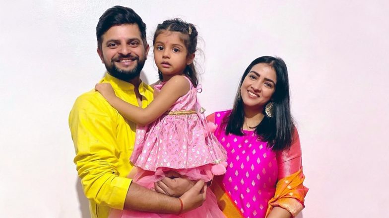 Happy Birthday, Suresh Raina! Family Photos of Indian Cricketer With Wife Priyanka Chaudhary and Daughter Gracia Are Too Cute