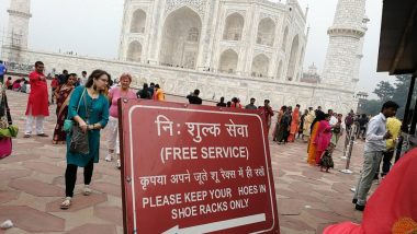 After Fake Mistranslated Signboard at Chennai Airport Goes Viral, Another One Reading 'Hoes' for Shoes From Taj Mahal Emerges Online (View Pic)