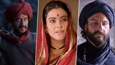 Tanhaji The Unsung Warrior Trailer: Ajay Devgn, Kajol And Saif Ali Khan's Epic War Saga Is Superhit Says Fans (Read Tweets)