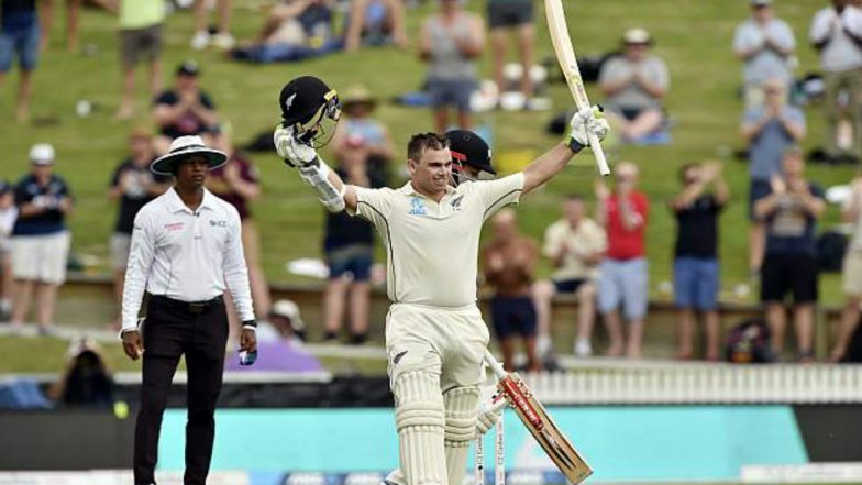 New Zealand vs England 1st Test Match 2019 Report: Tom Latham Ton Leads NZ Charge on Rain-Curtailed Day