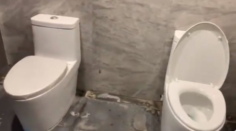 Two Toilets in One Cubicle With No Divider at Rizal Stadium During SEA ...