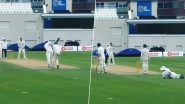 Not Out and Wide! Umpire&rsquo;s Shocking Decision After Turning Down LBW Appeal Leave Players Laughing in Disbelief (Watch Video)