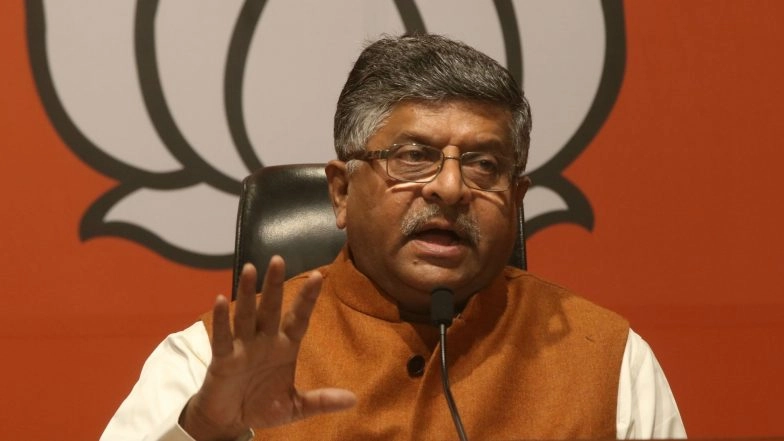 Maharashtra Government Formation: It Was Conspiracy to Capture the Financial Capital Through the Back Door, Says Ravi Shankar Prasad On Sena-NCP-Congress Alliance