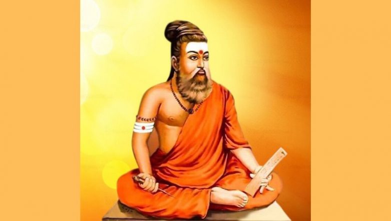 Thiruvalluvar Dons Saffron Robe And Rudraksha in Photo Tweeted by Tamil ...