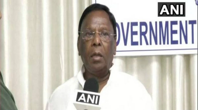Puducherry CM V Narayanasamy Announces Solatium of Rs 1 Lakh to Kin of COVID-19 Victims