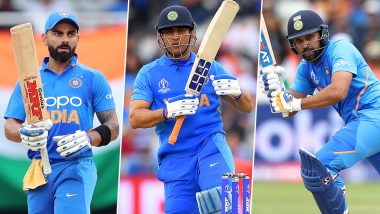 Virat Kohli, MS Dhoni and Rohit Sharma Top The list of Most Searched Cricket Players On Internet Globally