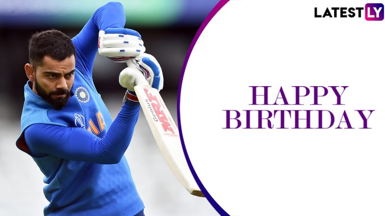 Happy Birthday Virat Kohli Wishes & WhatsApp Messages: Send Greetings to Indian Skipper on His 31st Birthday With These Quotes on Facebook, Twitter and Instagram!