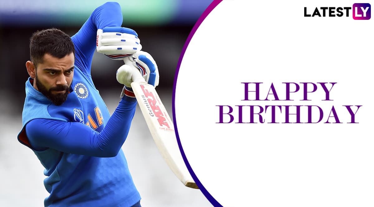 Happy Birthday Virat Kohli Wishes & WhatsApp Messages: Send ...