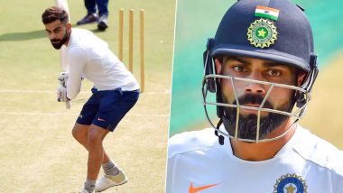 Virat Kohli Practises With Pink Ball on Team India Return Ahead of Bangladesh 2019 Test Series, ‘Great to Be Back With the Boys’ Says Indian Skipper (See Pictures)