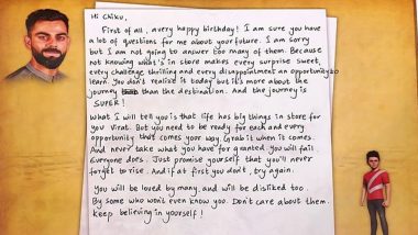 Virat Kohli Writes a Heart-Felt 'Note to Self' on His 31st Birthday, Teaches His Younger Self 'Chiku' About His Journey and Life Lessons