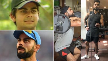 Virat Kohli Fitness Regime: Workout & Vegan Diet of Indian Cricket Team Captain That Has Helped Him Transform From a Boy With a Chubby Face to the Most Aesthetic Cricketer (Watch Videos)