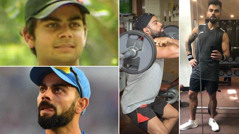 Virat Kohli Fitness Regime: Workout & Vegan Diet of Indian Cricket Team Captain That Has Helped Him Transform From a Boy With a Chubby Face to the Most Aesthetic Cricketer (Watch Videos) Virat Kohli Fitness Regime: Workout & Vegan Diet of Indian Cricket Team Captain That Has Helped Him Transform From a Boy With a Chubby Face to the Most Aesthetic Cricketer (Watch Videos)