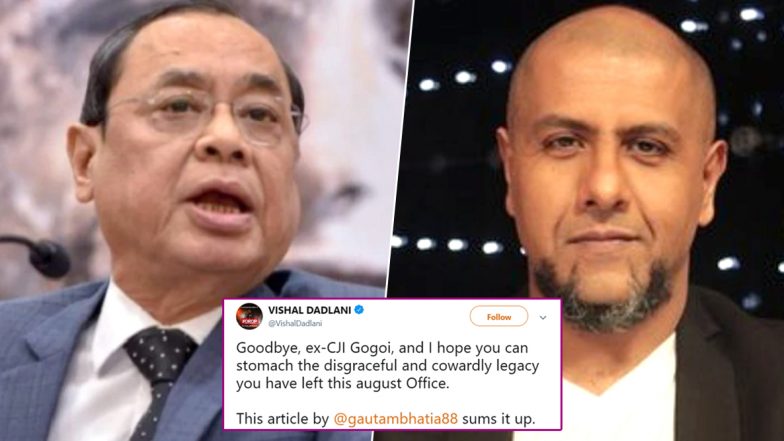 #SackDadlaniFromIndianIdol Trends on Twitter After Vishal Dadlani Calls Former CJI Ranjan Gogoi ‘Cowardly’ and ‘Disgraceful’