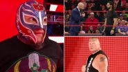 WWE Raw Nov 4, 2019 Results and Highlights: Rey Mysterio Attacks Brock Lesnar and Challenges Him for Title Match, Seth Rollins Confronted by NXT Roster & Triple H (Watch Videos)