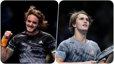 Stefanos Tsitsipas vs Alexander Zverev, ATP Finals 2019 Live Streaming & Match Time in IST: Get Telecast & Free Online Stream Details of Group Stage Match in India