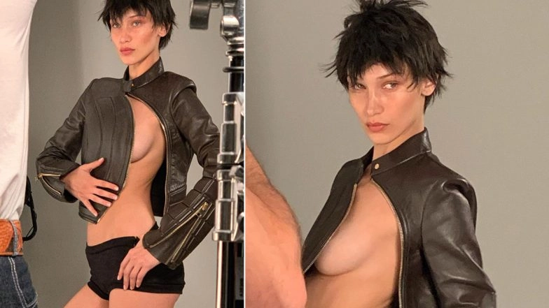 Bella Hadid Leaves Little to the Imagination As She Unzips Her Leather Jacket for Pop Magazine Issue (View Hot Pics)