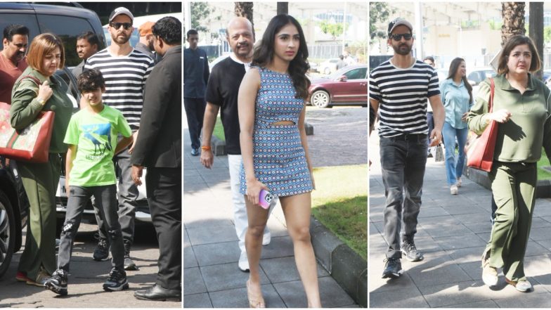 Hrithik Roshan's Sister, Sunaina Roshan Makes a Rare Appearance with her Family, Months After her Conflict with Them (View Pics)