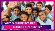 Children&rsquo;s Day Special: Know Why Children's Day Is Marked On November 14 In India