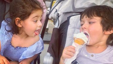 Children's Day 2019: Taimur Ali Khan and Inaaya Naumi Kemmu Have To Share The Same Ice-cream and Their Expressions Are Priceless! (View Pic)
