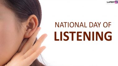 National Day of Listening 2019 Date: History, Significance and Observance Associated on This Day