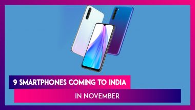 9 Smartphones Coming To India In November: Realme X2 Pro, Xiaomi Mi Note 10, Poco F2, Redmi Note 8T, Honor V30 & Mi A3 Pro
